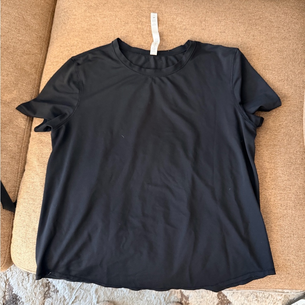 Lululemon Black Women's Short Sleeve Athletic Top